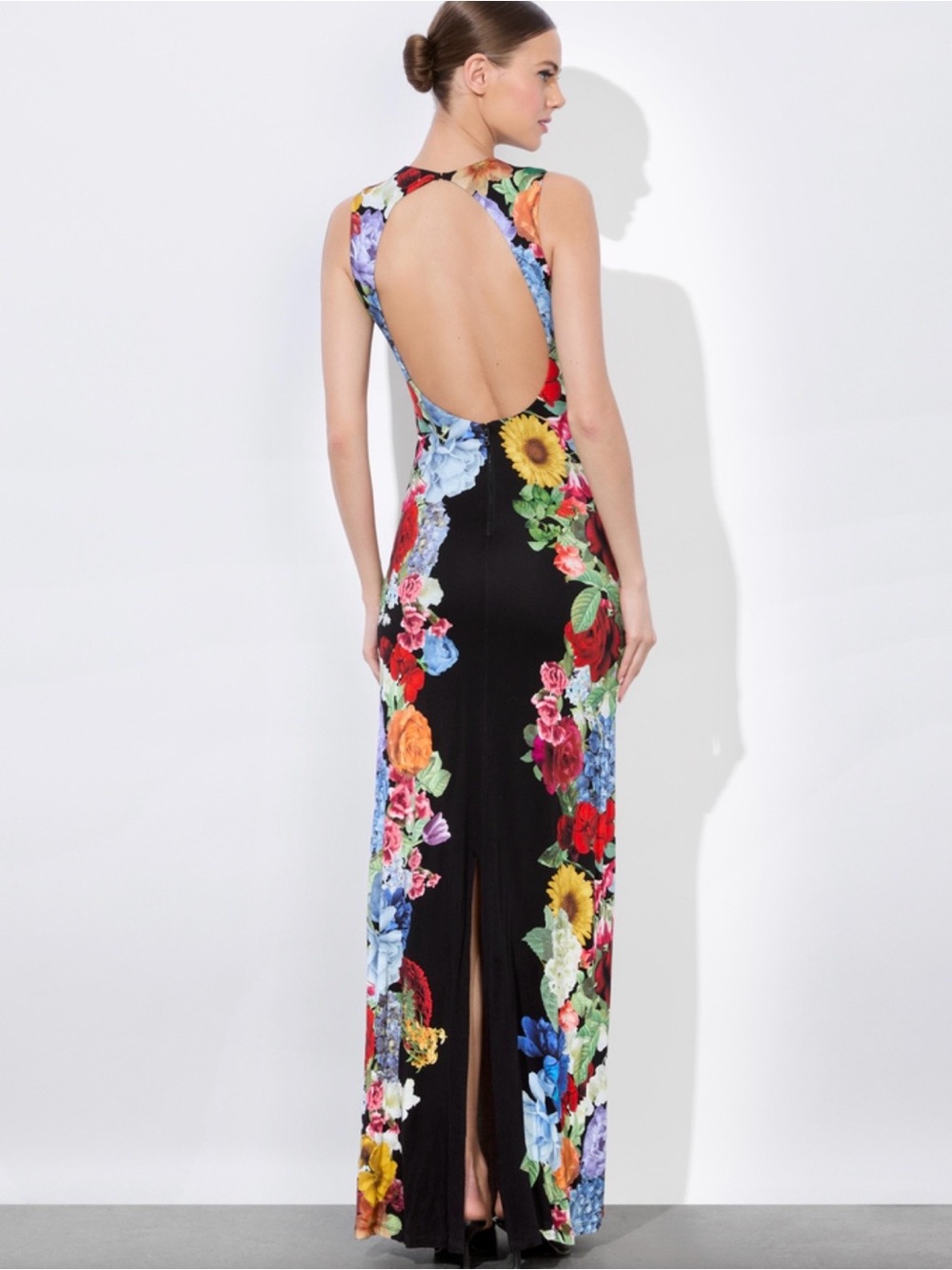 ALICE + OLIVIA DELORA OPEN BACK MAXI
DRESS, Size 0, Like New, Sold Out! - Picture 3 of 8